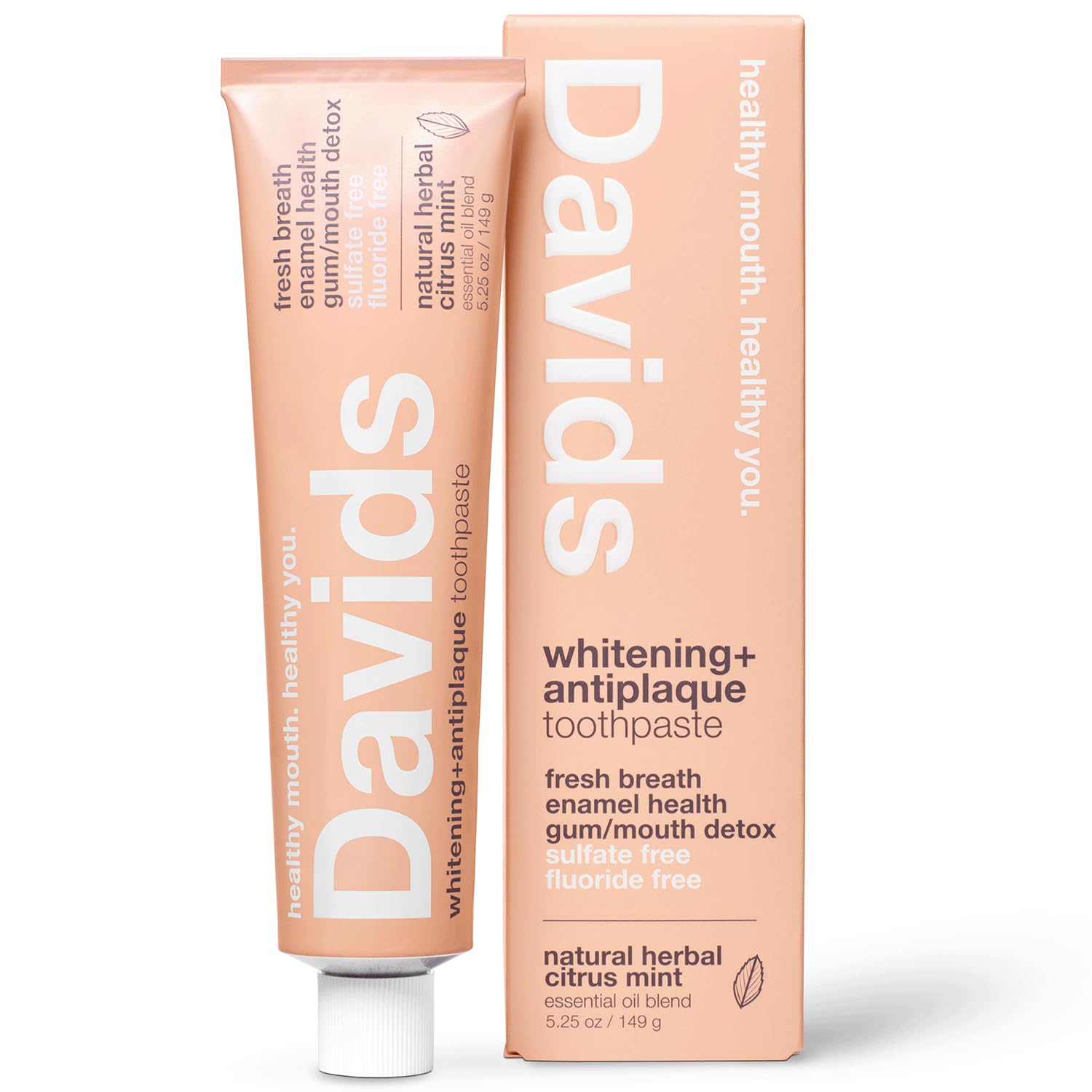 Amazon.com: Davids Fluoride Free Toothpaste Whitening Herbal